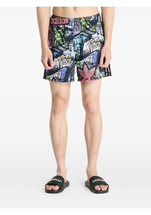 adidas x Jeremy Scott AOP shorts - Black