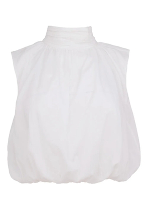 AZEEZA Imara high-neck blouse - White