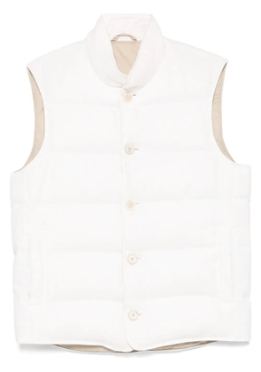Eleventy padded gilet - White