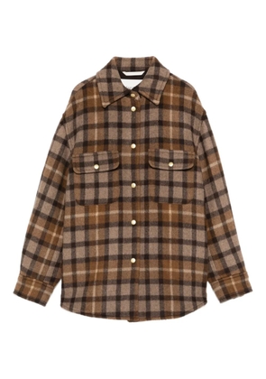 Marc O'Polo check-pattern overshirt - Brown