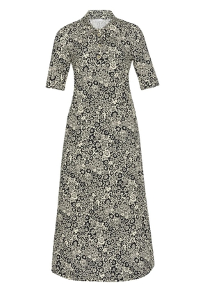 Rosetta Getty floral-print midi dress - Black