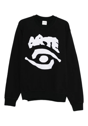 Arte Antwerp embroidered-eye sweatshirt - Black