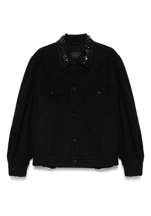 Simone Rocha embellished denim jacket - Black