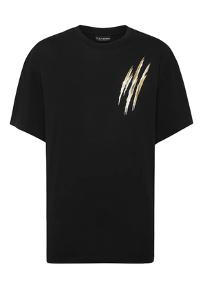 Plein Sport claw-print cotton T-shirt - Black