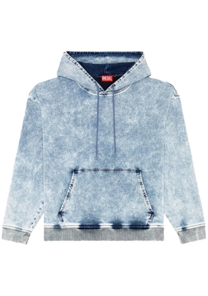 Diesel D-Um-Rib denim hoodie - Blue