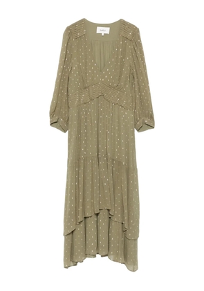 Ba&Sh Maia tiered midi dress - Green