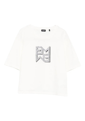 Marella embellished-logo T-shirt - White