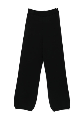 Hannes Roether elastic-ankles pants - Black