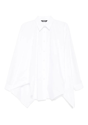 Moohong square-sleeved shirt - White