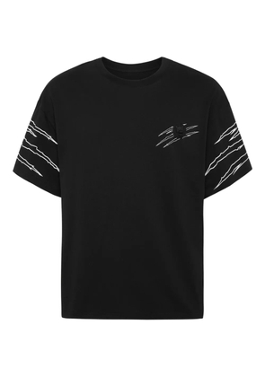 Plein Sport scratch-detail T-shirt - Black