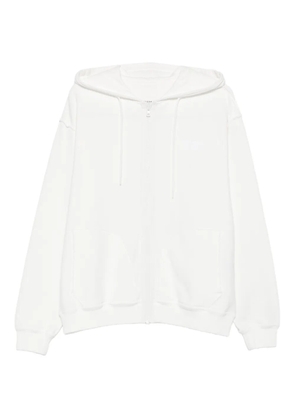MM6 Maison Margiela zip-up hoodie - White