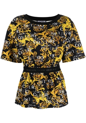 Versace Jeans Couture Logo Couture-print T-shirt - Black