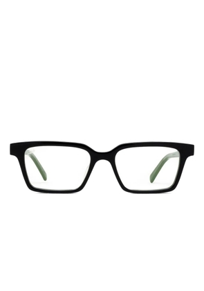 akila Maven rectangle acetate glasses - Black