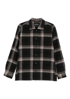 Marc O'Polo buttoned check overshirt - Black