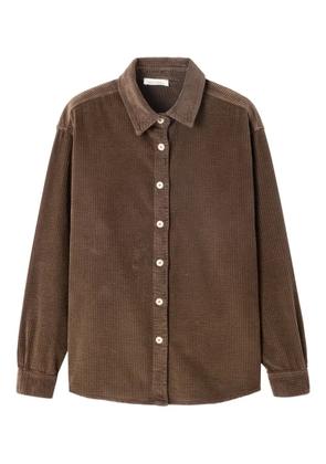 American Vintage Padow button corduroy shirt - Brown
