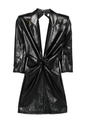 Elisabetta Franchi twist-detail mini dress - Black