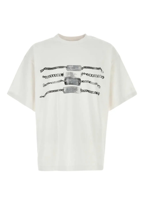Alexander Wang chain graphic cotton T-shirt - White