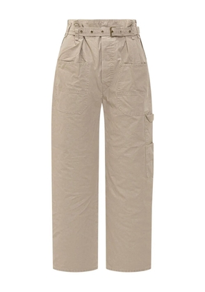 MARANT ÉTOILE belted pocket trousers - Neutrals
