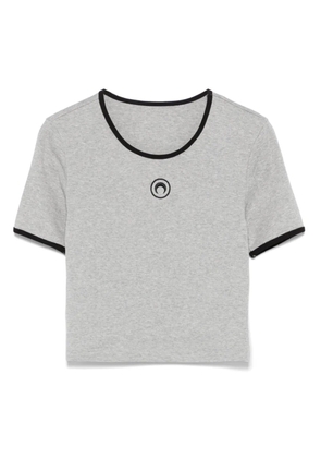 Marine Serre Crescent Moon-embroidered T-shirt - Grey