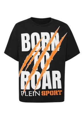 Plein Sport claw-print roar T-shirt - Black