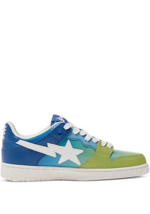 A BATHING APE® star-embellished ombre sneakers - Blue