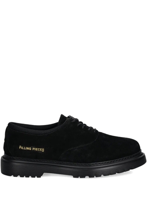 Filling Pieces logo-print lace-up derby shoes - Black