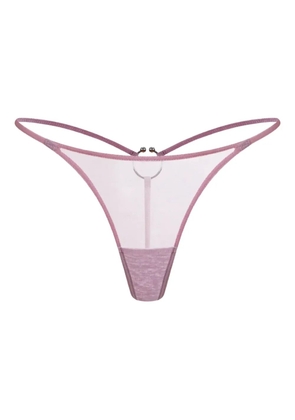 Zhilyova ring-detail thong - Pink