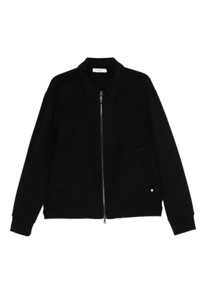 Greyed zip-up jacket - Black