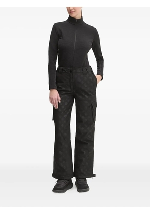 GUESS USA logo-plaque cargo ski pants - Black