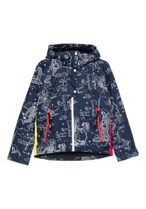 Rossignol x JCC constellation-print hooded ski jacket - Blue