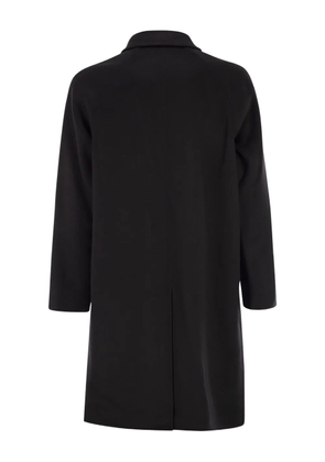 Paltò single-breasted coat - Black