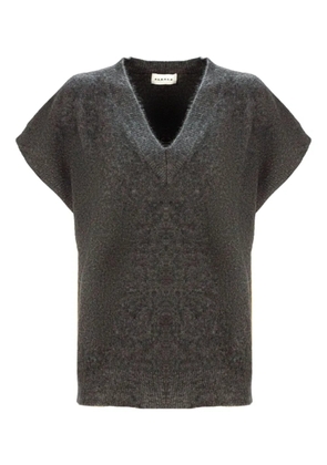 P.A.R.O.S.H. V-neck ribbed sweater - Grey
