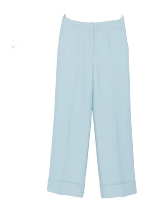 Valentino Garavani cuffed-hem tailored trousers - Blue