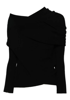 P.A.R.O.S.H. draped metallic-cuff knitwear - Black