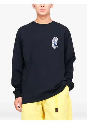 Gramicci long-sleeve graphic T-shirt - Black