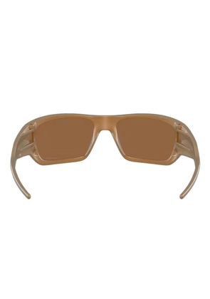 Oakley rectangle-frame sunglasses - Brown
