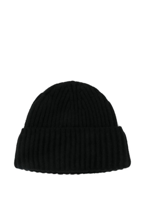 kujten Bruges ribbed-knit cashmere beanie - Black