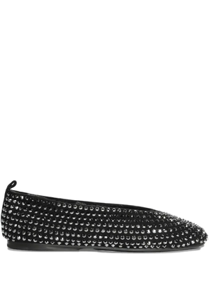 La-Rose crystal-embellished ballet flats - Black