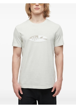 Osklen oval-graphic T-shirt - Neutrals