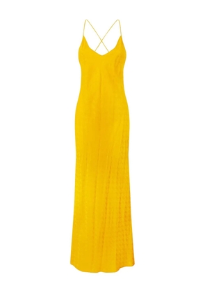 Roberto Cavalli Snake monogram dress - Yellow