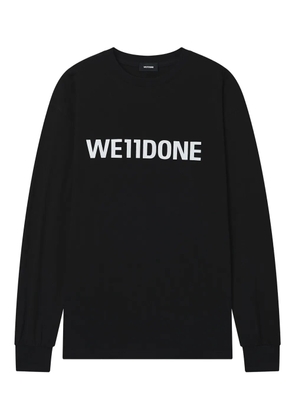 We11done logo-print T-shirt - Black