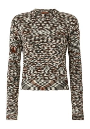 Missoni patterned crew-neck sweater - Black