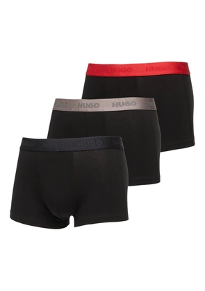 HUGO logo-waistband boxer (pack of three) - Black