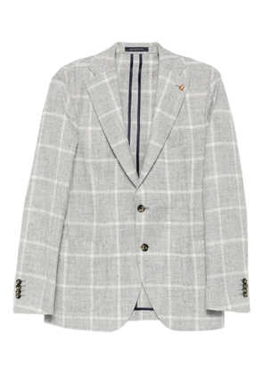 LATORRE check-pattern blazer - Grey
