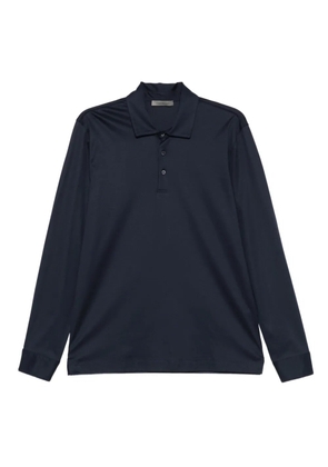 Corneliani long-sleeve polo shirt - Black