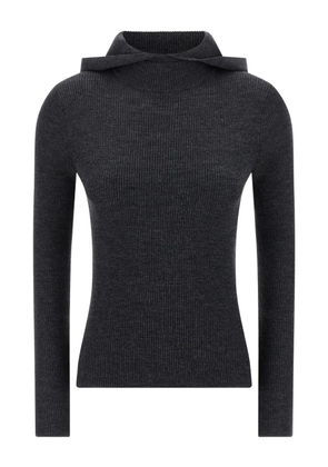 P.A.R.O.S.H. ribbed hooded sweater - Grey