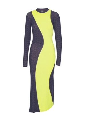 Henrik Vibskov colour-block midi dress - Grey