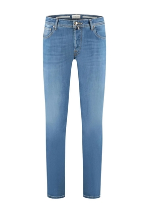 Jacob Cohën logo-patch jeans - Blue