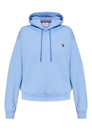 PS Paul Smith Zebra-embroidered hoodie - Blue