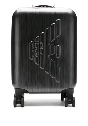 Emporio Armani embossed logo trolley - Black